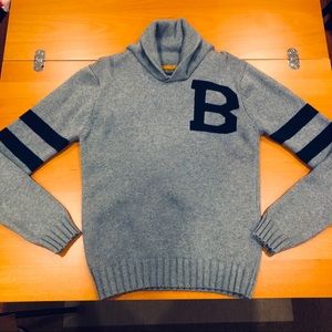 Buffalo David Bitton Shawl Collar Cotton Sweater